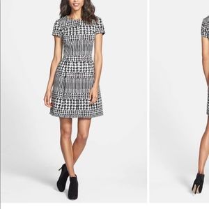 Eliza J size 10 houndstooth print dress